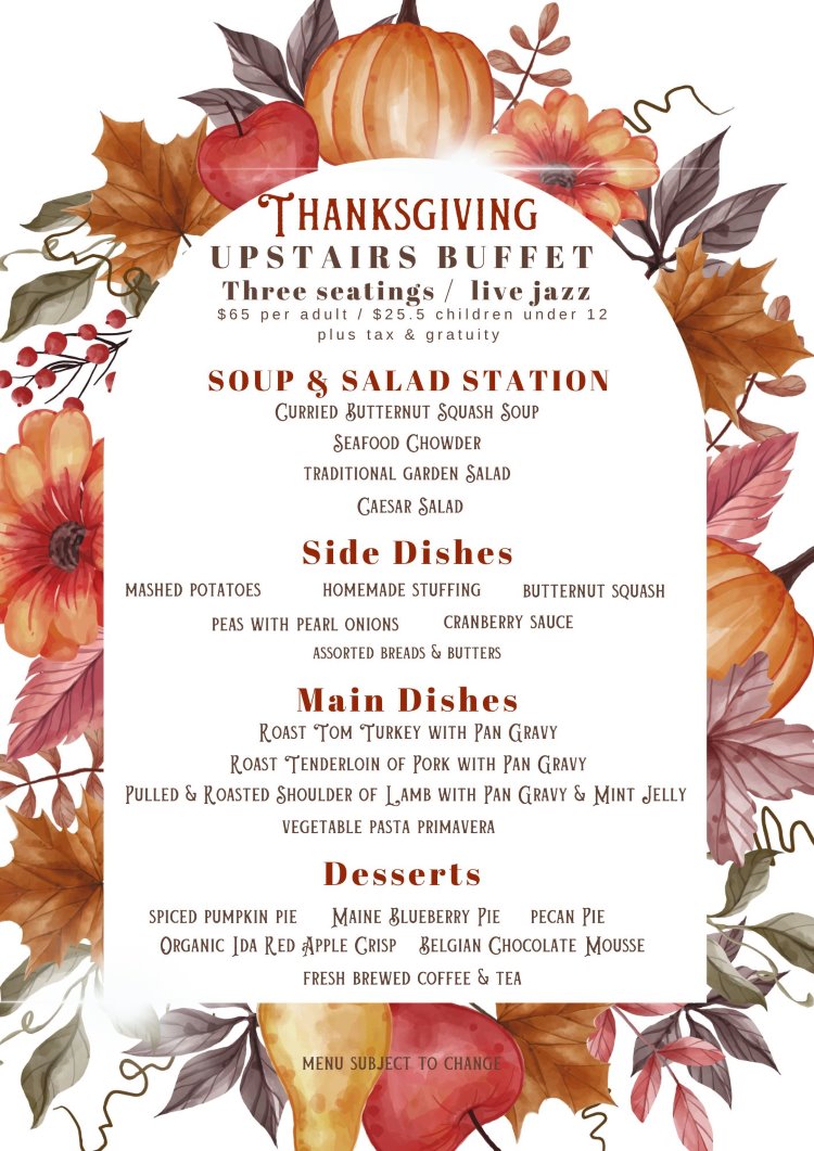Thanksgiving Day Buffet Dinner